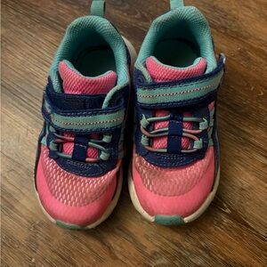 Stride Rite Pink and Teal Kids Sneakers